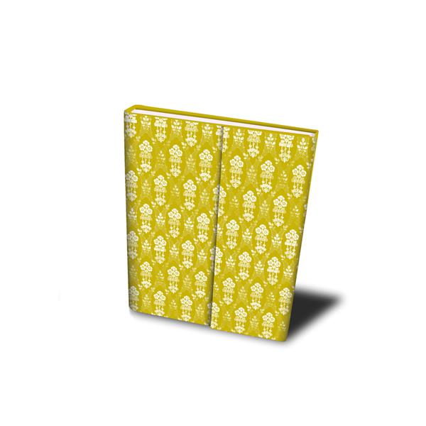 946310   Notatbok, Vert d'Ô, 11x15,5cm, ass. 128 blanke ark, magnetisk lukning